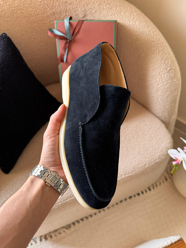 LORO PIANA - OPEN WALK SUEDE NOIR