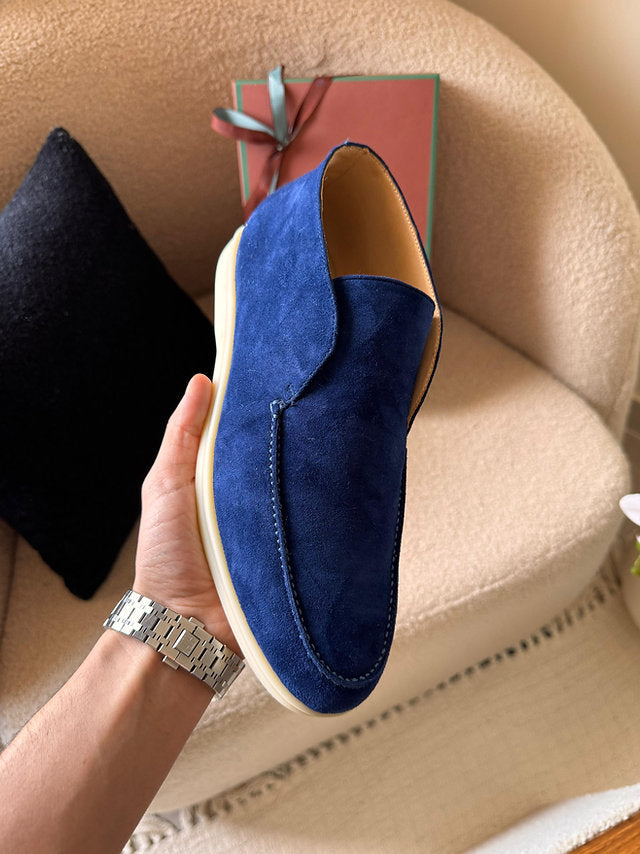 LORO PIANA - OPEN WALK SUEDE BLUE