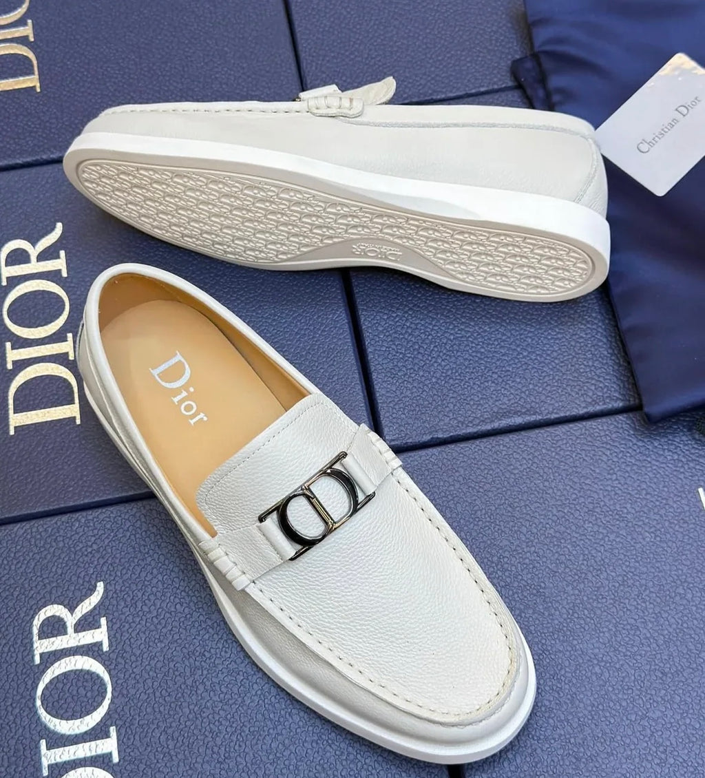 Mocassin Dior Blanc Classique