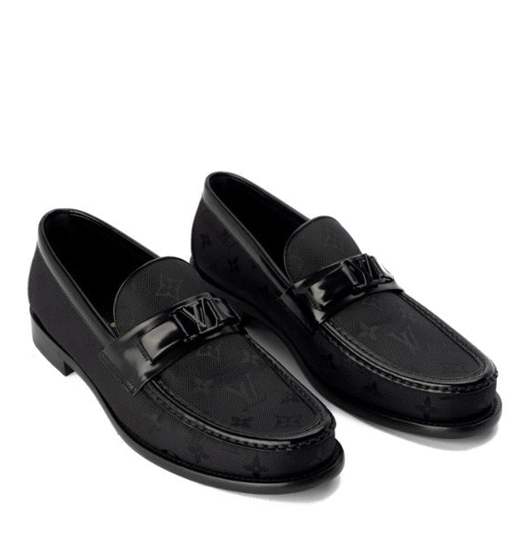 MOCASSIN LOUIS VUITTON BLACK MATE PRESTIGE