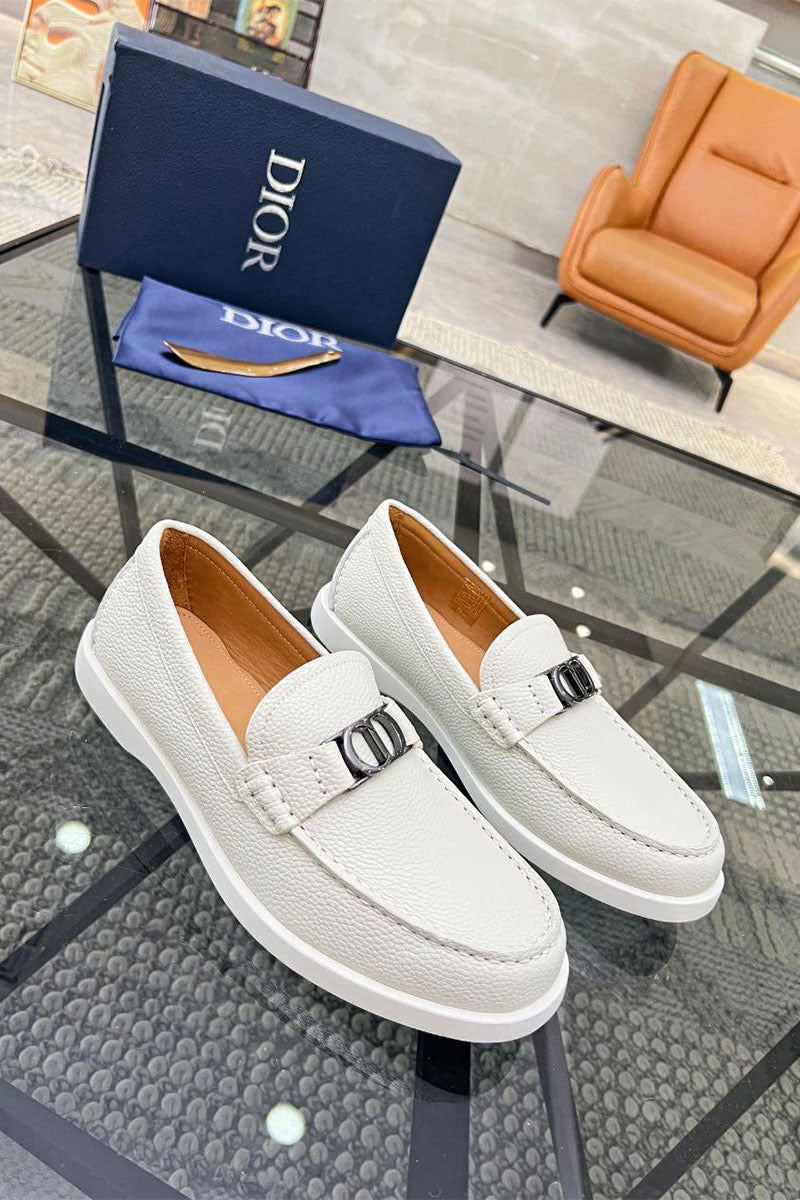 Mocassin Dior Blanc Classique