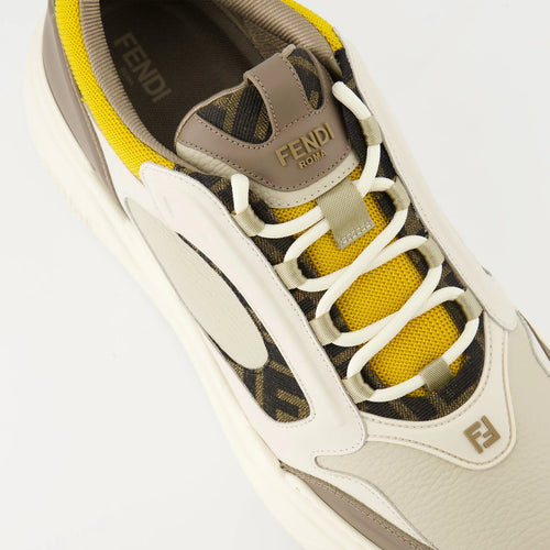FENDI FORCE Multicolor leather YELLOW
