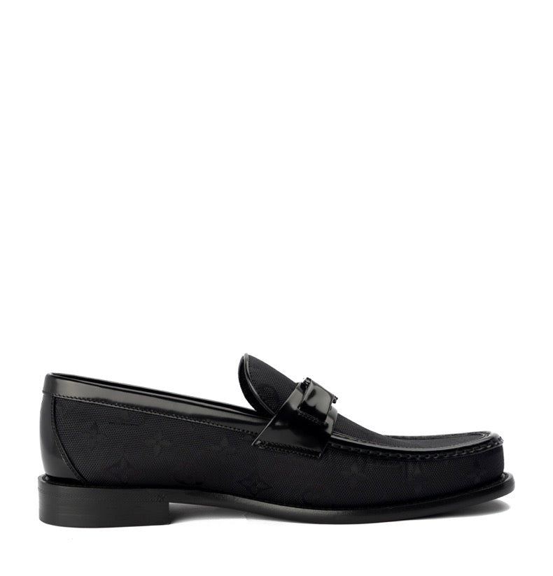 MOCASSIN LOUIS VUITTON BLACK MATE PRESTIGE