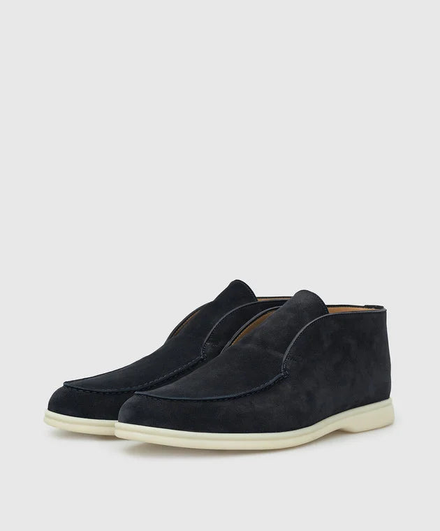 LORO PIANA - OPEN WALK SUEDE NOIR