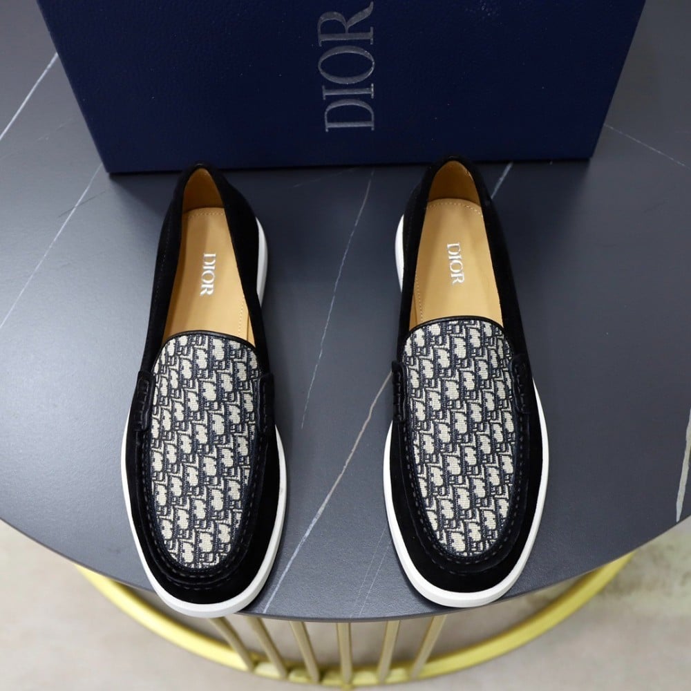 Mocassin Dior Daim noir
