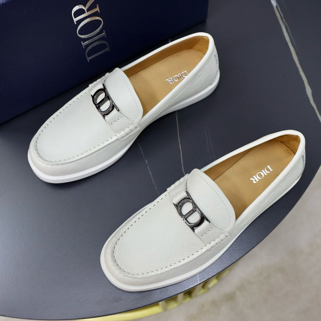 Mocassin Dior Blanc Classique