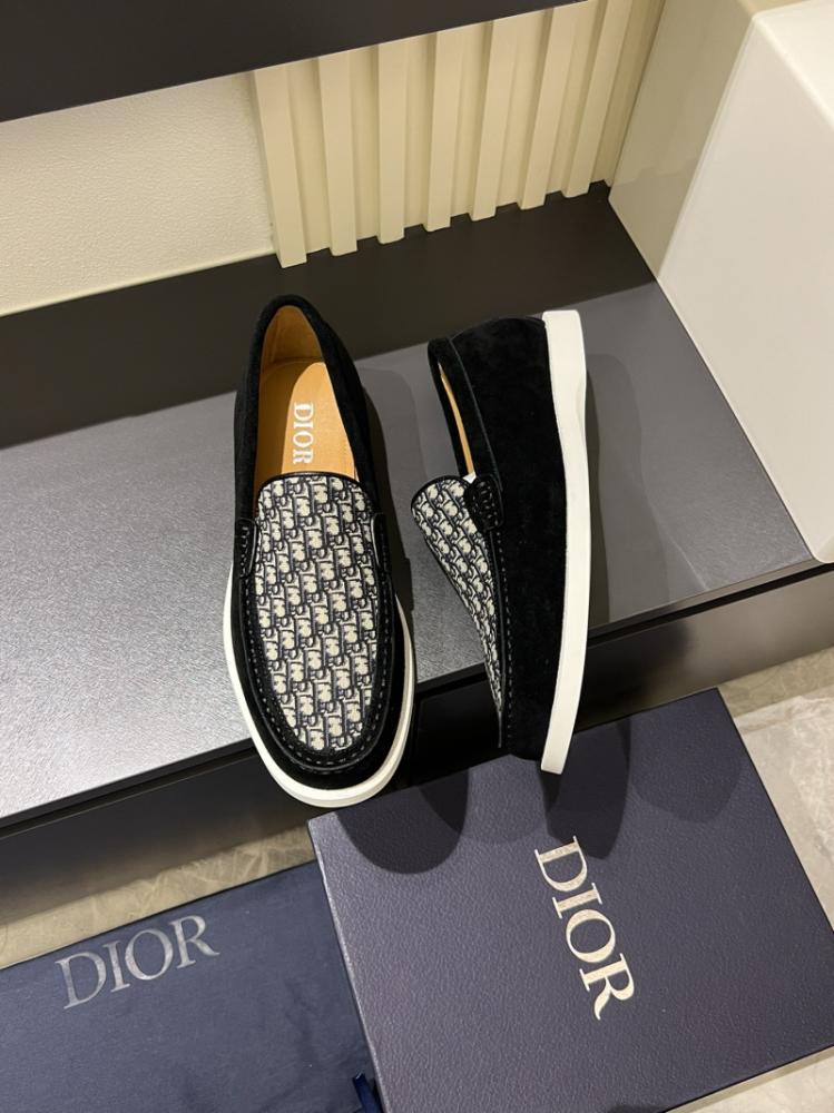 Mocassin Dior Daim noir