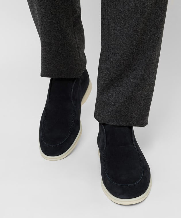 LORO PIANA - OPEN WALK SUEDE NOIR