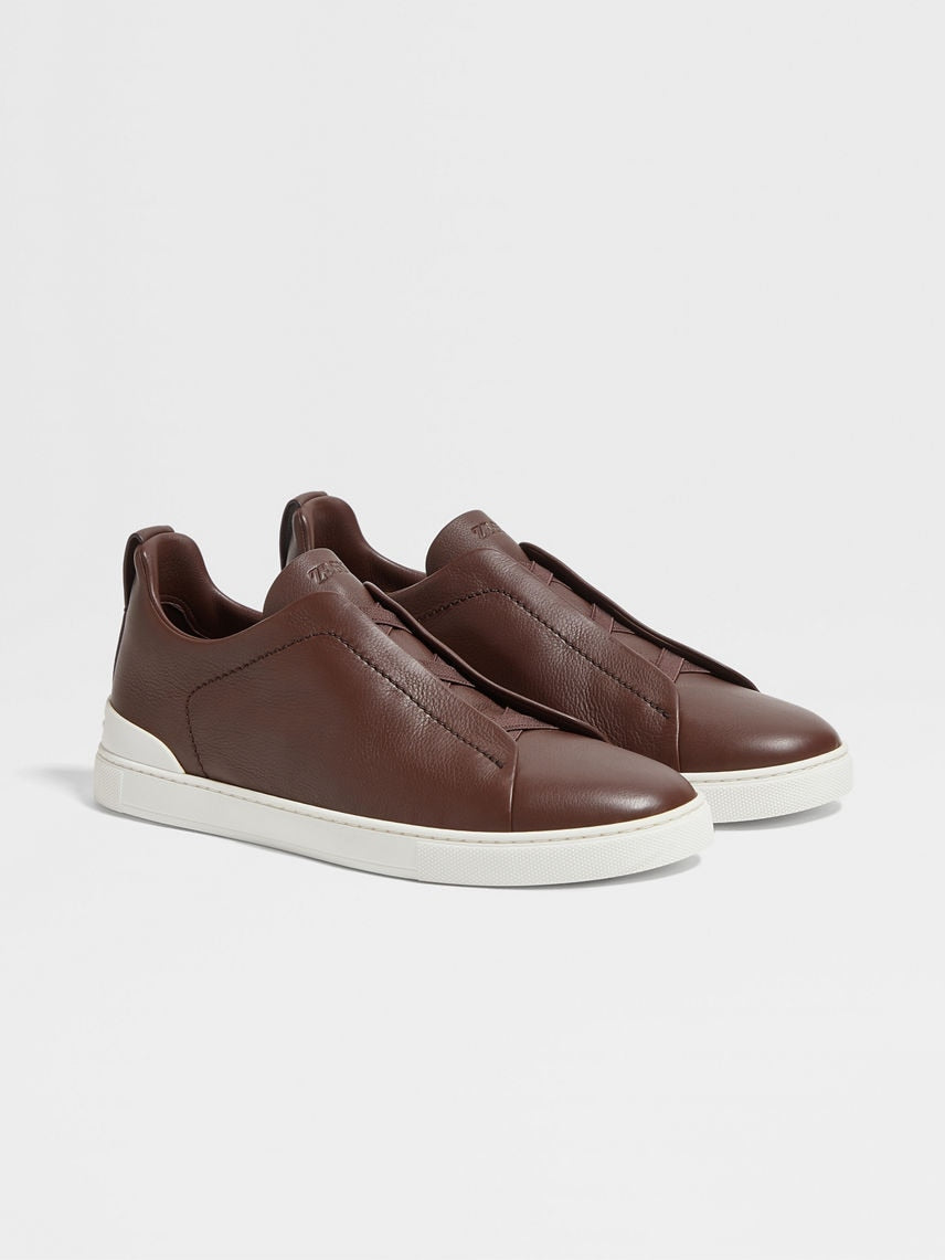 ZEGNA TRIPLE STITCH BORDEAUX