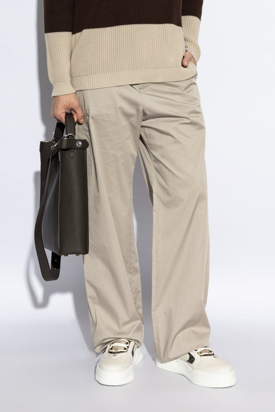 FENDI FORCE Multicolor leather WHITE