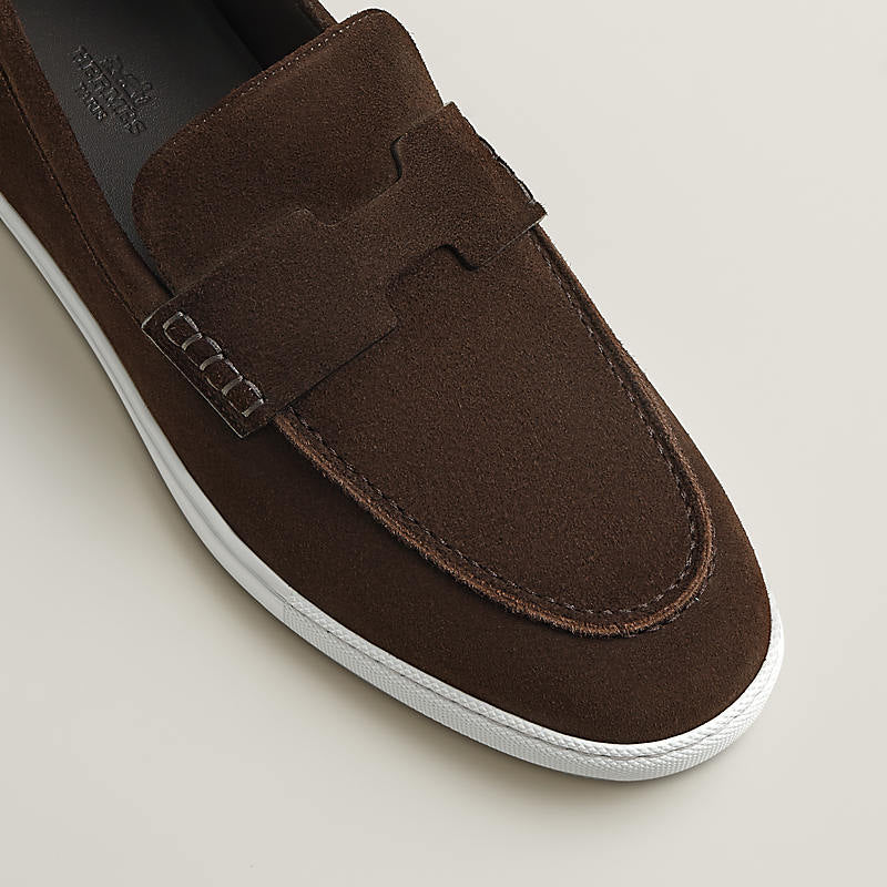 Mocassin Job loafers Hermès Suisse - Marron