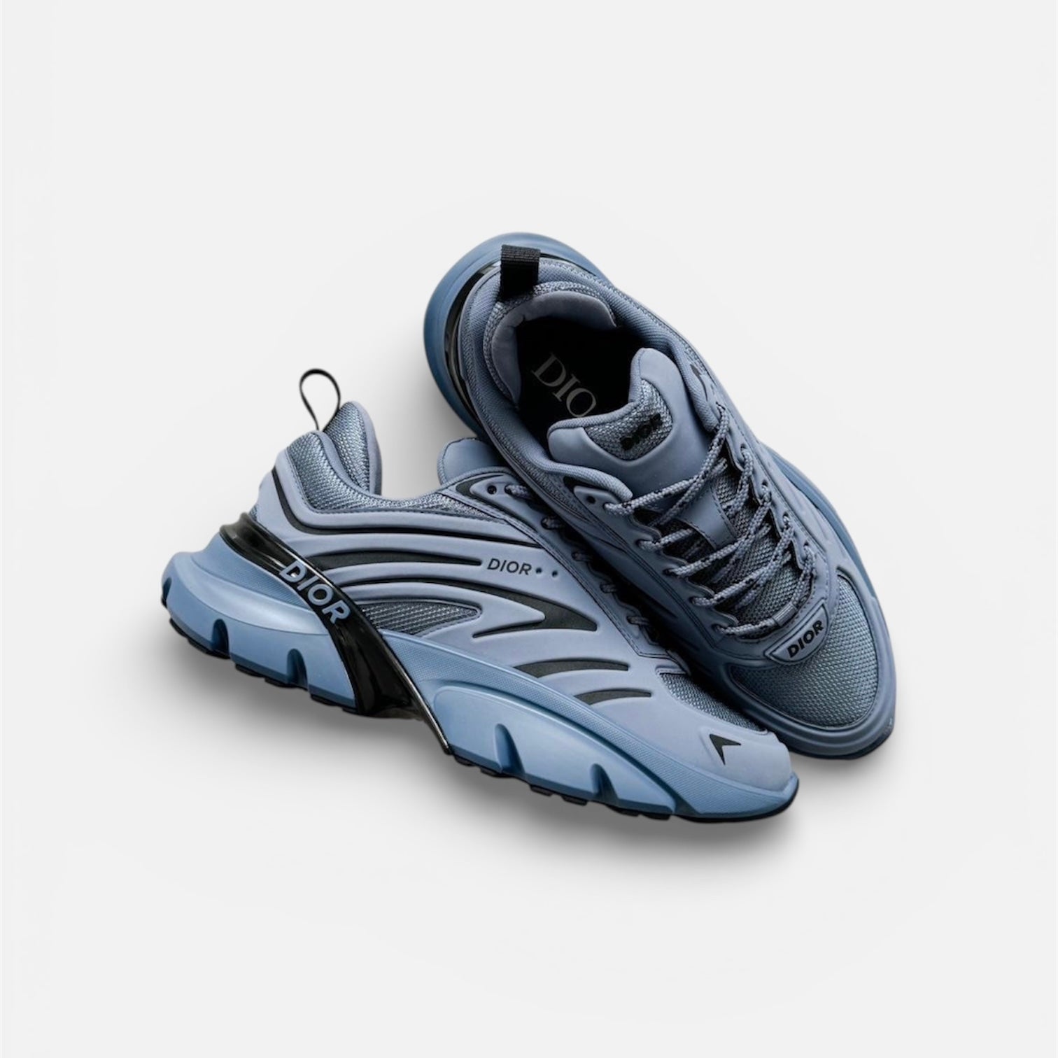 SNEAKER DIOR B44 BLADE A MAILLE GRIS