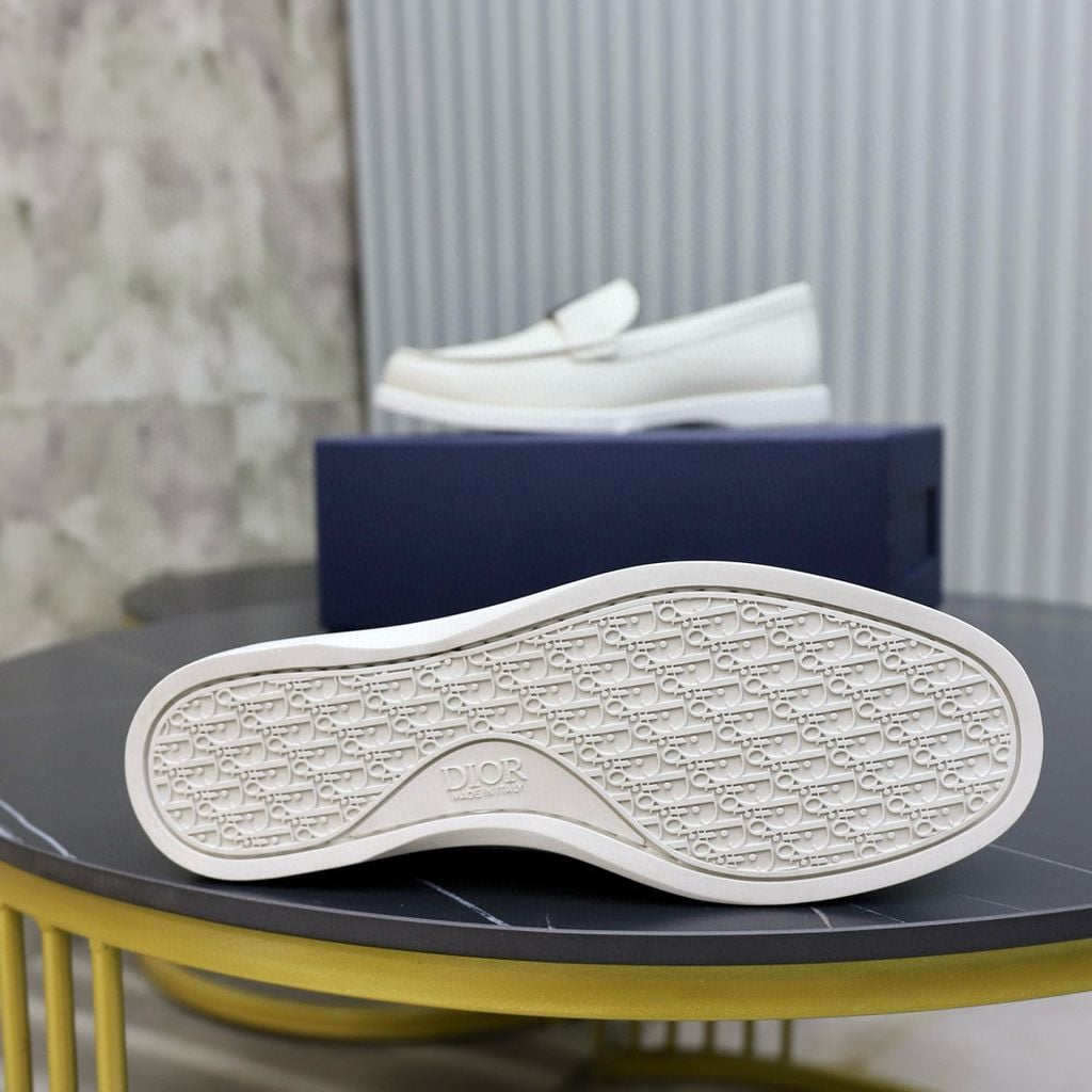 Mocassin Dior Blanc Classique