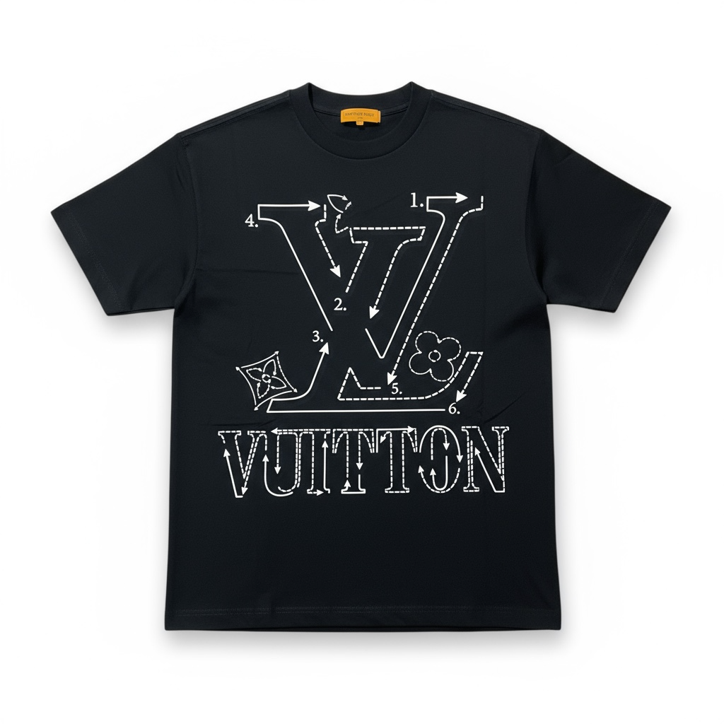 T-SHIRT LOUIS VUITTON BLACK