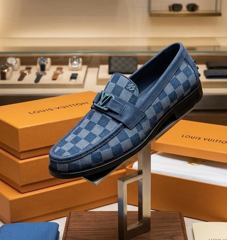 Mocassin Louis Vuitton Blue Careaux