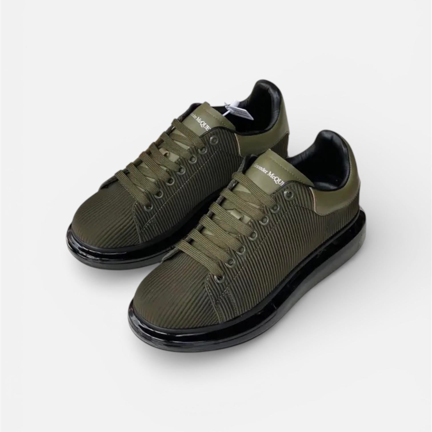 Alexander Mcqueen Green Mate Shoes