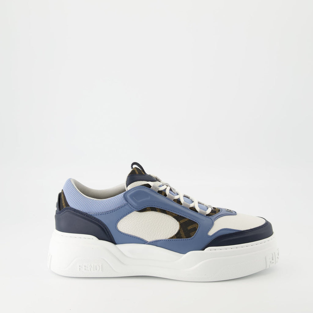 FENDI FORCE Multicolor leather BLUE