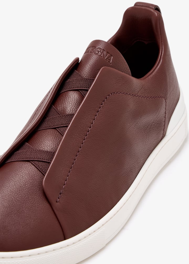 ZEGNA TRIPLE STITCH BORDEAUX