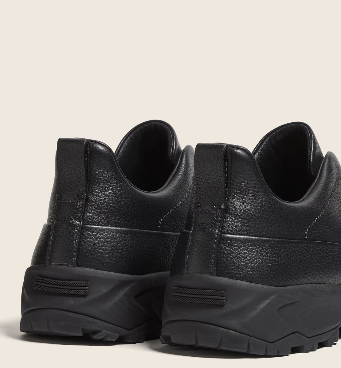 ZEGNA BLACK TRIPLE SLITCH