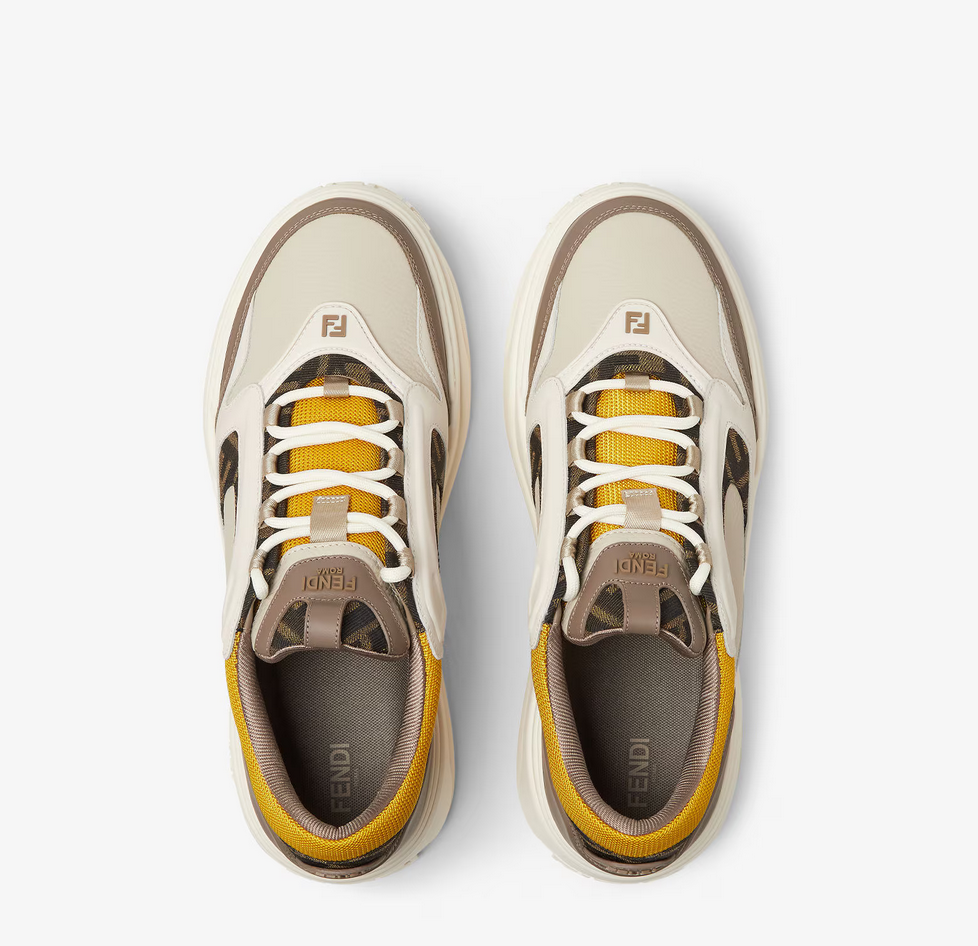 FENDI FORCE Multicolor leather YELLOW