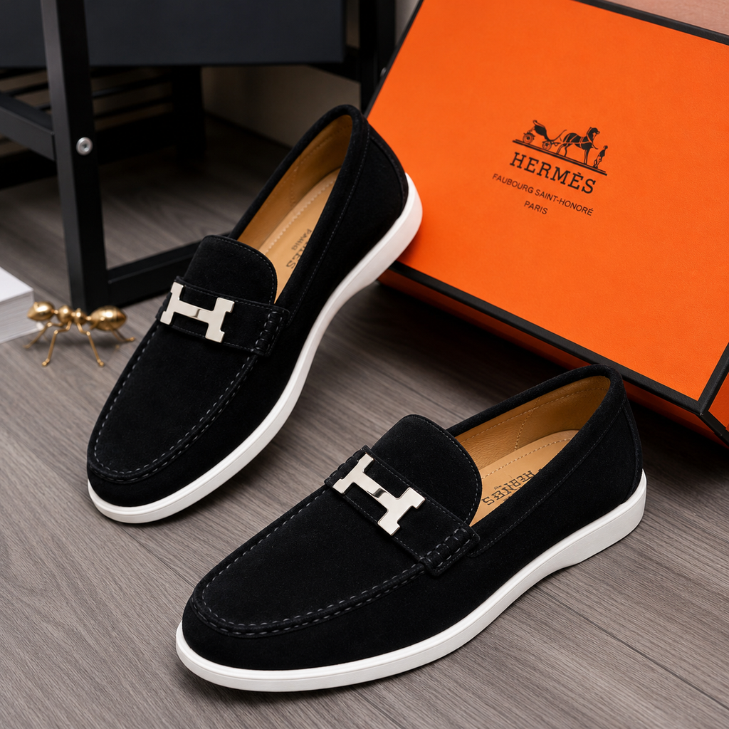 Mocassin Hèrmes Noir  Classy