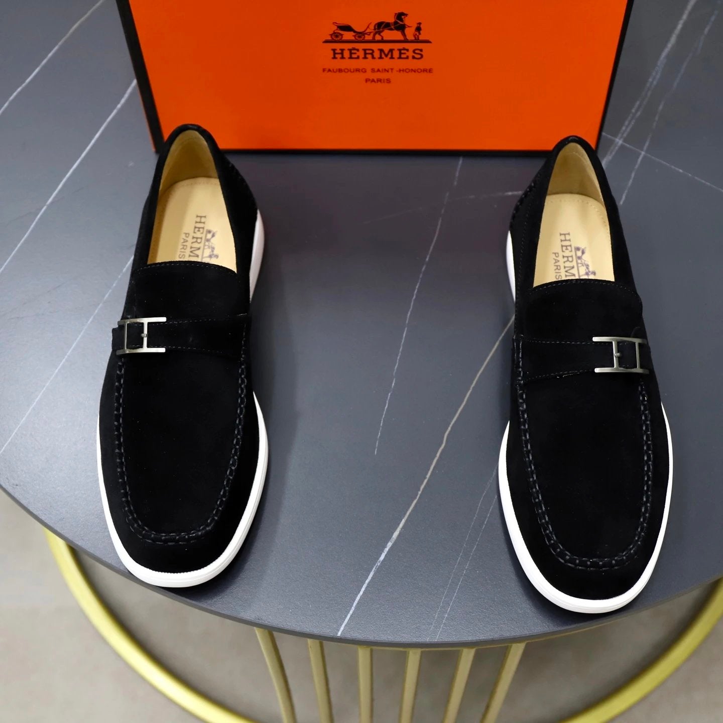 Mocassin Hèrmes Black Prestige