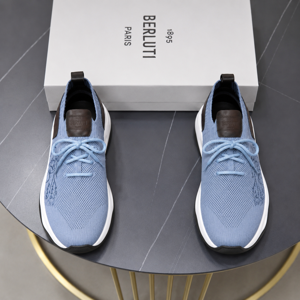 BERLUTTI SHOES BLUE SKY