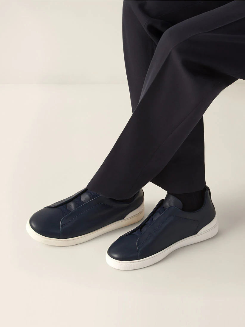 ZEGNA BLUE TRIPLE STITCH ™ SECONDSKIN Bleues