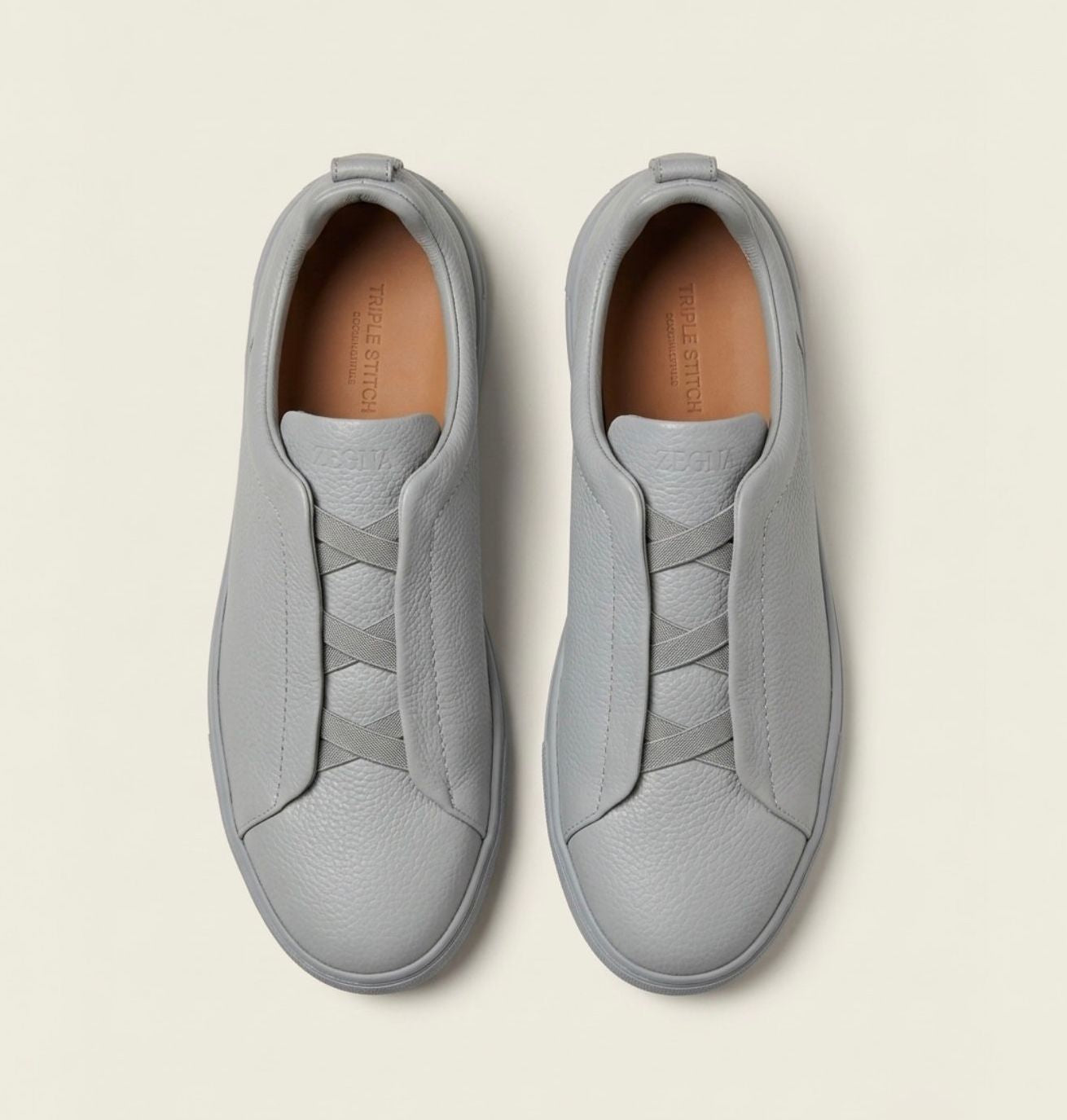 ZEGNA Gris  MATE  TRIPLE STITCH NEW EDITION