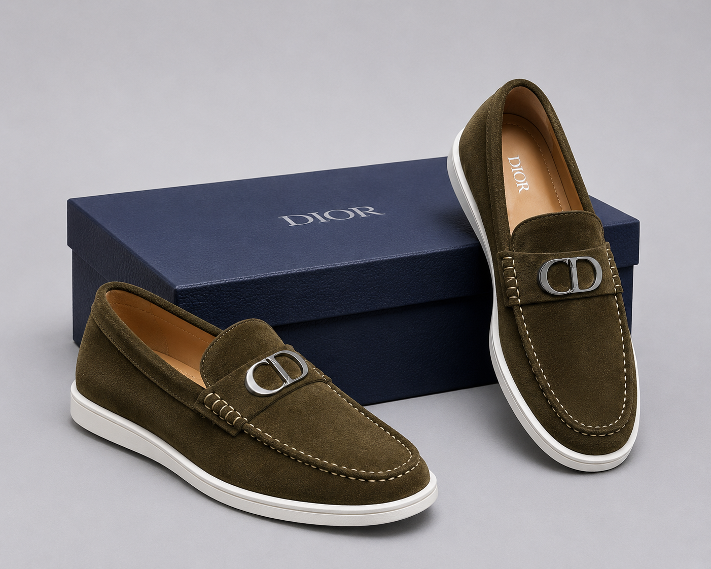 Mocassin Dior Prestige Dark-Green Loafers